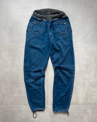 Pantalone E9 denim arrampicata boulder outdoor