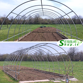 Struttura tunnel archi serra modulabile giardino