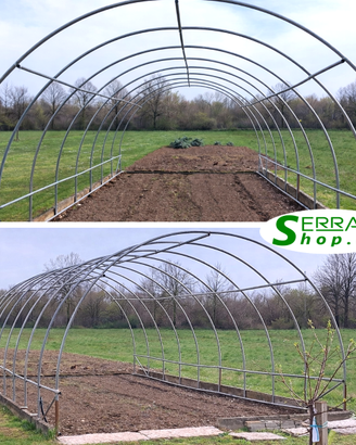 Struttura tunnel archi serra modulabile giardino