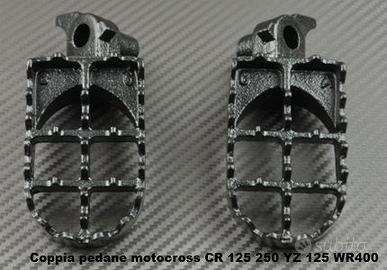 Coppia pedane motocross CR 125 250 YZ 125 WR400