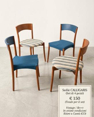 sedie caligaris  vintage anni 70.originali 