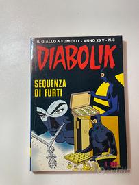 Diabolik n. 3 Anno XXV (1986) "Sequenza di furti"
