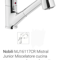 Rubinetto Miscelatore Nobili x Cucina NUOVO
