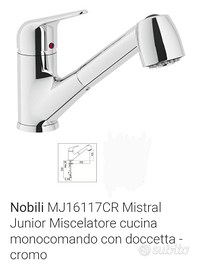 Rubinetto Miscelatore Nobili x Cucina NUOVO