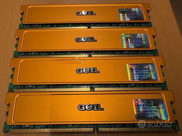 4 Banchi di memoria GEIL  1 Gb