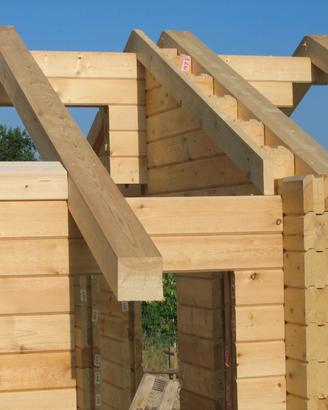 CASA IN LEGNO BLOCK HAUS PARETE PORTANTE DA 10 Cm.