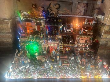 PRESEPE ARTIGIANALE COMOLETO TUTTO FATTO A MANO