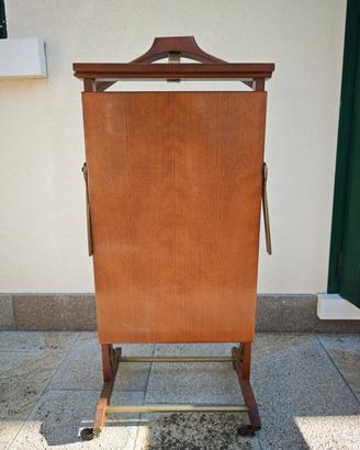 porta giacca e stira pantaloni in legno