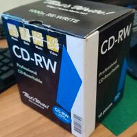 Gruppo di 8 CD-RW Riscrivibili ancora sigillati