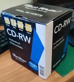 Gruppo di 8 CD-RW Riscrivibili ancora sigillati