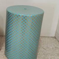 Pouf sgabello tondo in ceramica