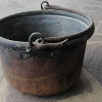 Paiolo antico in rame con manici – Ø 29 cm