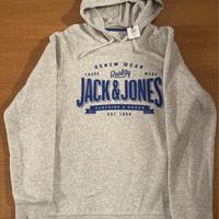 Felpa grigia jack and jones nuova