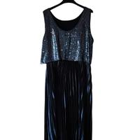 Vestito donna per cerimonia blu taglia 48