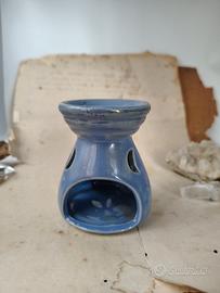 Brucia essenze ceramica azzurra