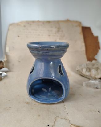 Brucia essenze ceramica azzurra