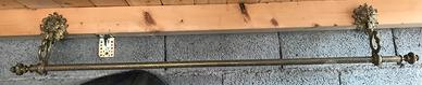 Antico bastone da tenda ottone -  Barocco/Liberty