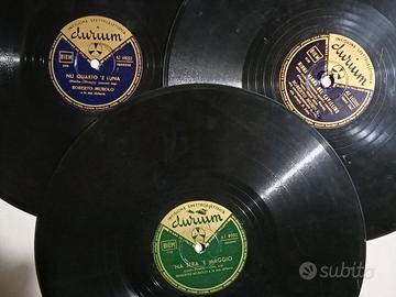 lotto 3 dischi 78 giri - Durium Roberto Murolo