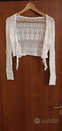 Coprispalle bianco in cotone