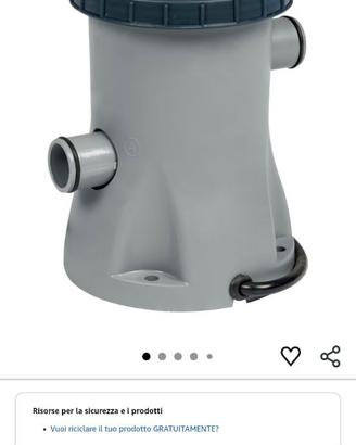 Pompa piscina 1249 l/h nuova scontata 60%