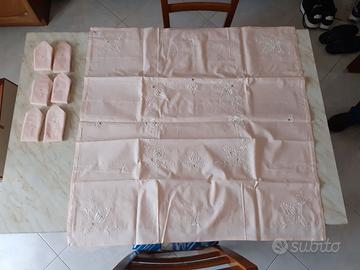 Tovaglietta da The rosa anni 60 80x80 cm 6 persone