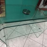 Tavolino porta tv vetro curvo SICA