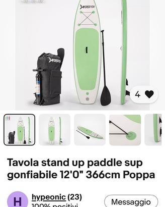 Tavola Sup Stand Up Paddle Gonfiabile