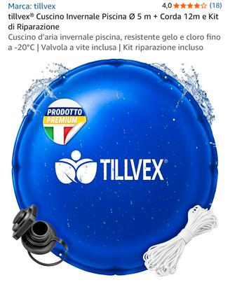 tillvex® Cuscino Invernale Piscina Ø 5 m
