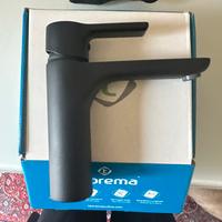 Rubinetto miscelatore lavabo Teorema opaco nero