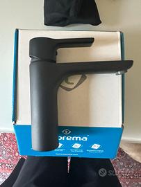 Rubinetto miscelatore lavabo Teorema opaco nero