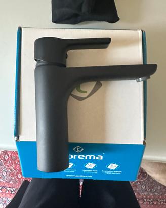Rubinetto miscelatore lavabo Teorema opaco nero