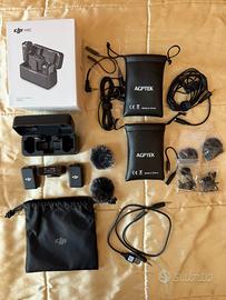 DJI Mic  (2 TX, 1 RX, Case) + Lavalier Microphone