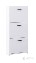 Scarpiera salvaspazio tre ribalte 12 paia