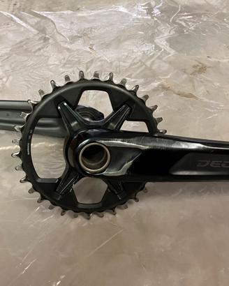 Guarnitura Shimano Deore | Nero | Taglia M | Componente Originale Per Bicicletta