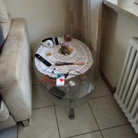 tavolino da soggiorno in vetro