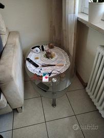 tavolino da soggiorno in vetro