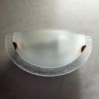 Plafoniera in vetro satinato