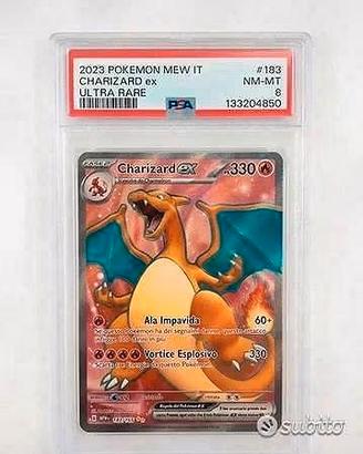 Pokemon 151 Charizard ITA PSA 8 Carta Gradadata