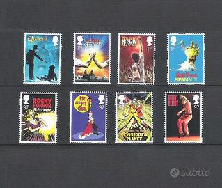 8 francobolli Royal Mail MUSICALS 2011