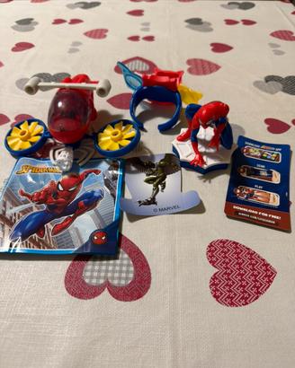 Spider-men kinder sorpresa,elicottero + gadet