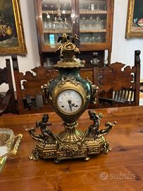 Tritticocamino Imperial orologio e due candelabti