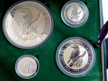 monete australiane argento .999 Kookaburra 1995FDC