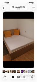 Letto Ikea modello MALM 140x200 con materasso
