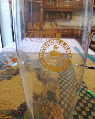 Bicchieri birra Moretti Baffo D'oro da cl 0.40 e 0