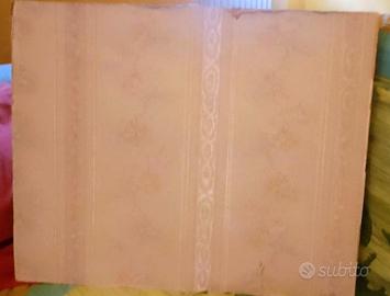 Quadro vintage con centrino all'uncinetto incornic