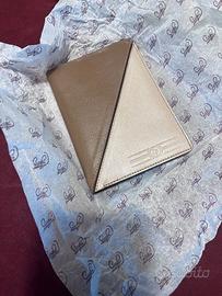 Portafoglio uomo beige e marron chiaro