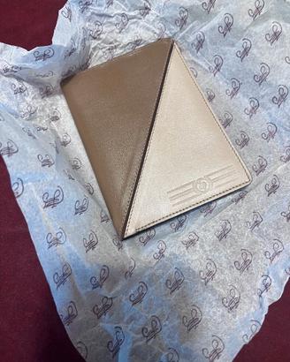 Portafoglio uomo beige e marron chiaro