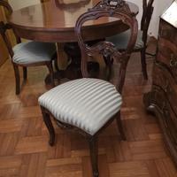 Quattro sedie,epoca Ottocento.