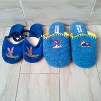 2 paia ciabatte bambini Superga n27 coniglio n25.