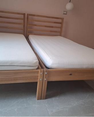 2 lettini ikea legno 